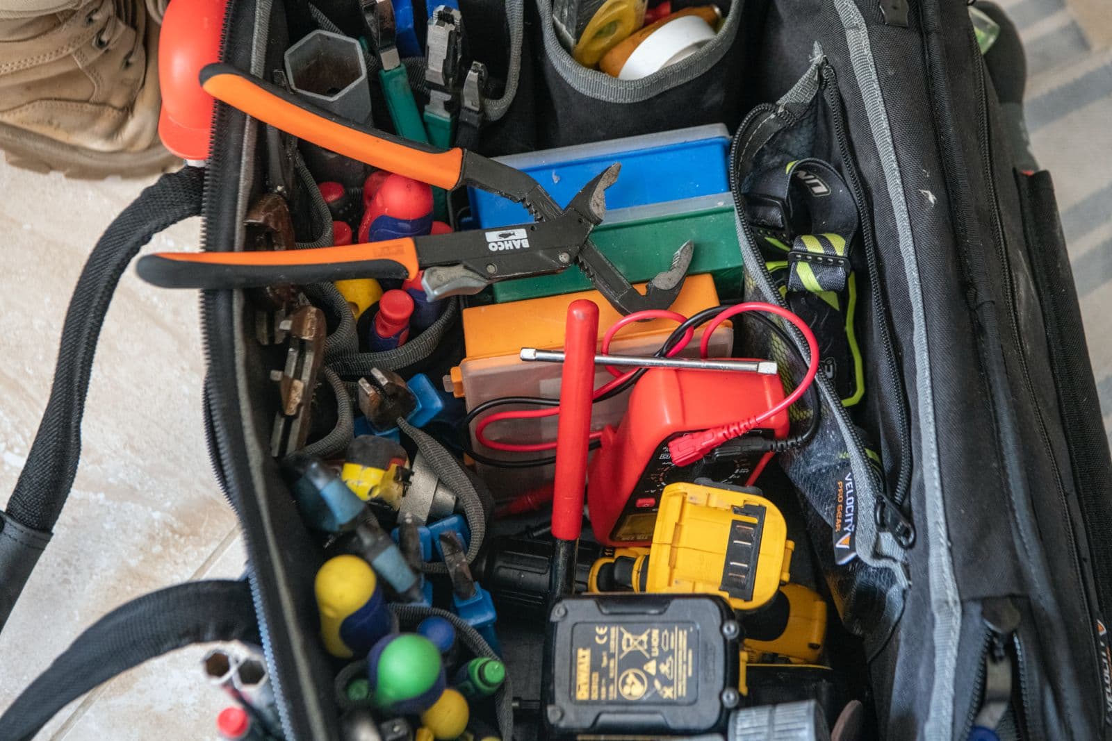 Comprehensive Tool Kit - Professional plumbing equipment used by Rosebourne Plumbing