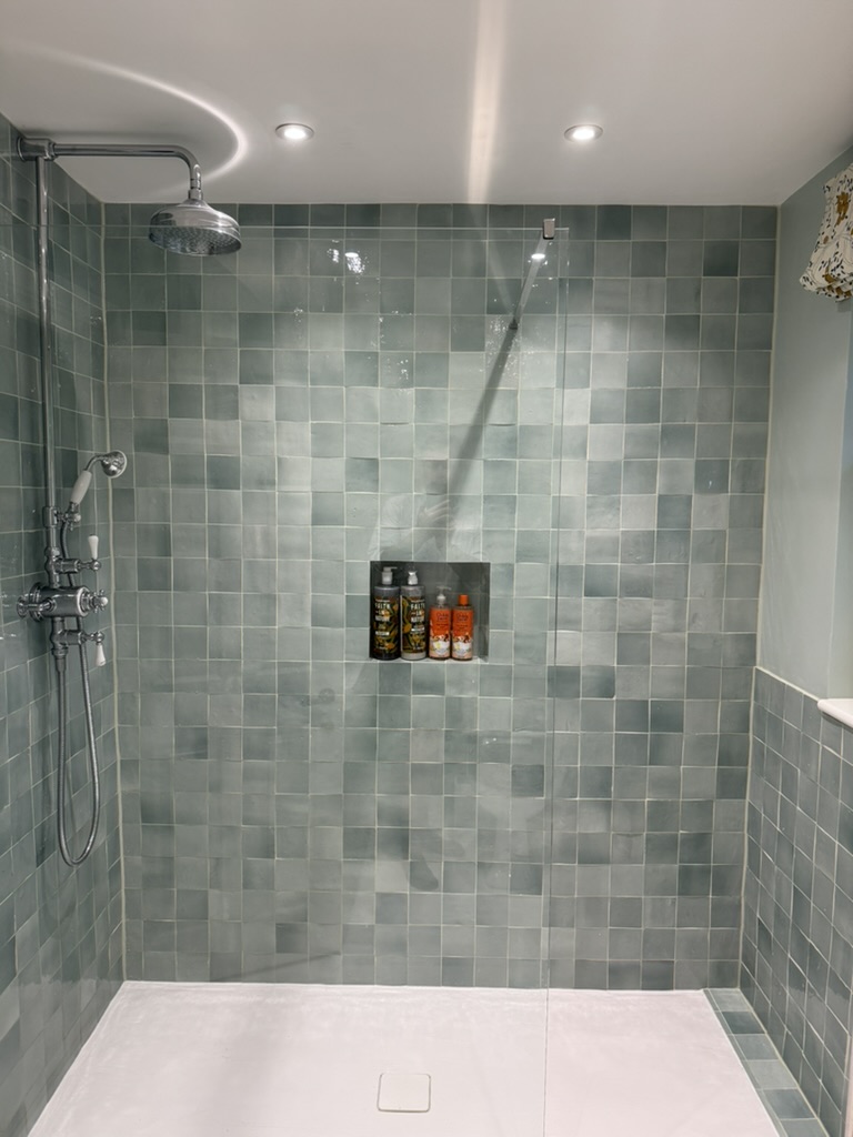 Hill End Modern Shower Installation          -          Professional          plumbing          work          by          Rosebourne          Plumbing