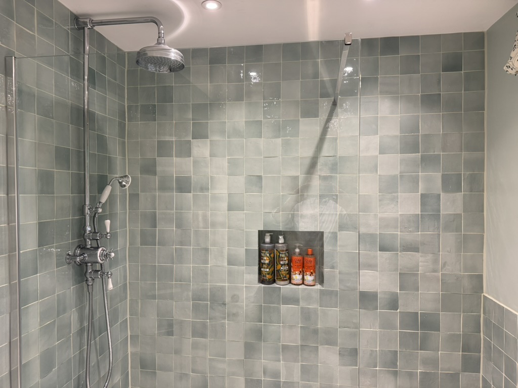 Hill End Shower Room Completion          -          Professional          plumbing          work          by          Rosebourne          Plumbing