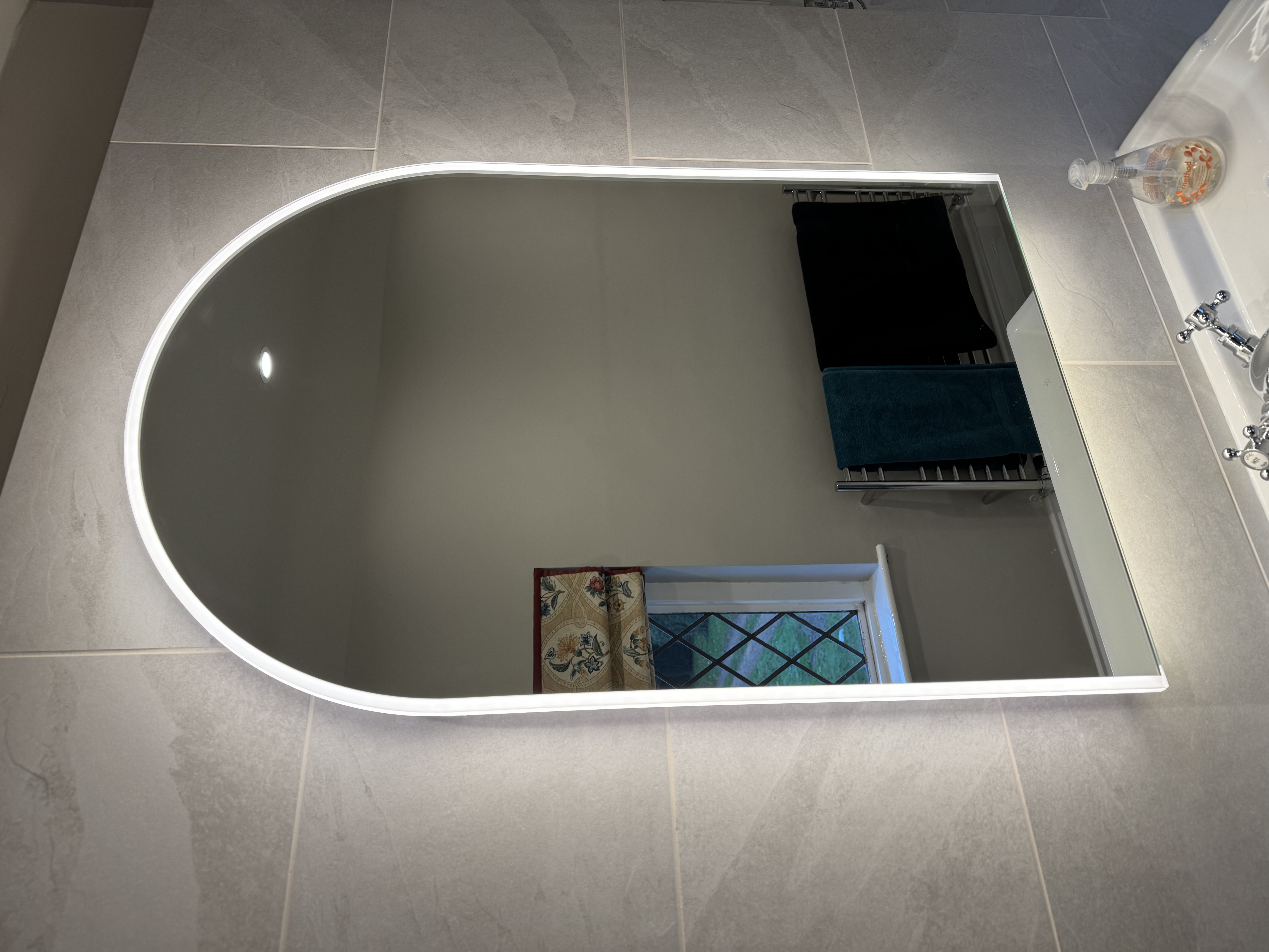Backlit Mirror Installation          -          Professional          plumbing          work          by          Rosebourne          Plumbing