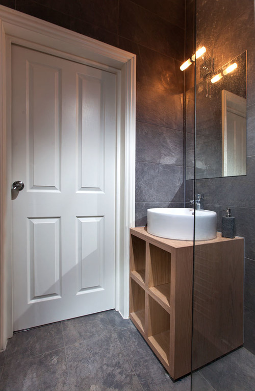 Modern Bathroom - Craster Road, Brixton          -          Professional          plumbing          work          by          Rosebourne          Plumbing