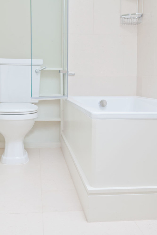 Contemporary Bathroom - Gloucester Terrace          -          Professional          plumbing          work          by          Rosebourne          Plumbing