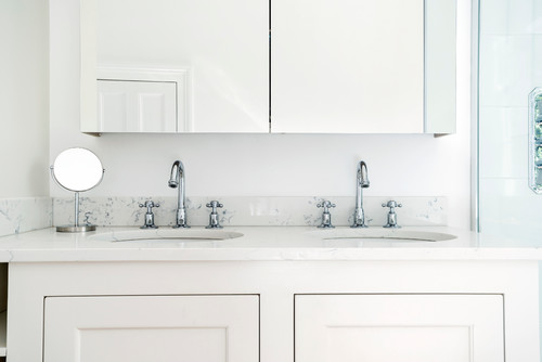 Transitional Bathroom - Queensdale Road, Notting Hill          -          Professional          plumbing          work          by          Rosebourne          Plumbing